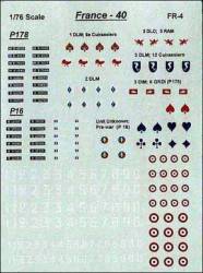 French 1940 AFV Markings for Panhard P178 and Schneider P16 ACs