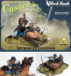 Custers Last Stand- Shot Down US Cavalryman & Horse