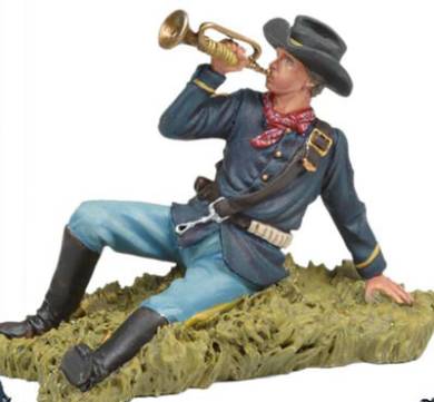 Custers Last Stand- US Bugler Laying on the Ground