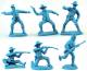 Old West Dismounted US Cavalry in Lt. Blue