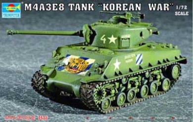 US M4A3E8 Tank with T-80 Tracks, Korean War