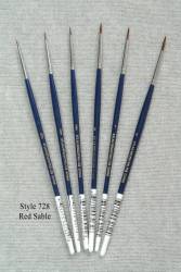 Red Sable Round Brush Size 0 XF
