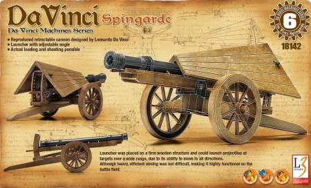 DaVinci Spingarde Field Artillery Gun 