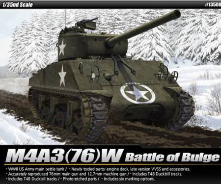 M4A3(76)W Battle of Bulge US Main Battle Tank