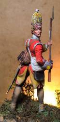 Grenadier - Sergeant, 44th Regiment. Braddock Defeated, 1755