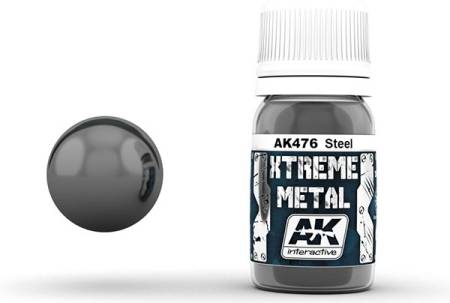 Xtreme Metal Steel Metallic Paint 30ml Bottle