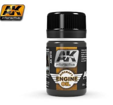 AK Interactive Pigment- Aircraft Engine Oil Enamel Paint 35ml Bottle