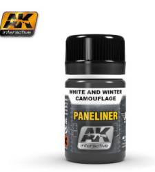 AK Interactive Pigment- Panel Liner White & Winter Camouflage Enamel Paint 35ml Bottle