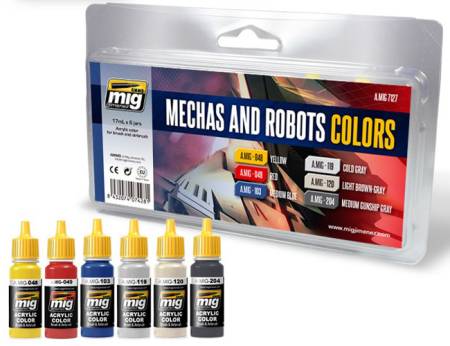 Acrylic Paint Set: Robots & Mechas Colors