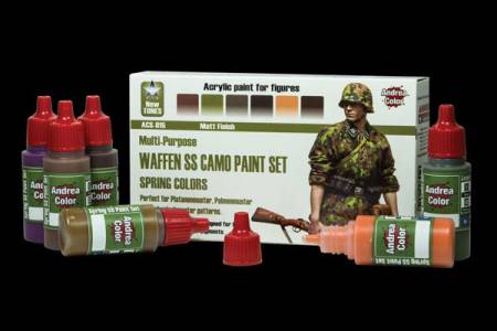 Andrea Color Waffen SS Camo Paint Set (Spring Colors)