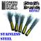 Scratch Brush Pens Refill - Stainless Steel