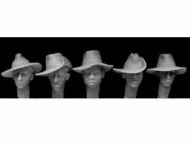 Heads with Slouch Hats