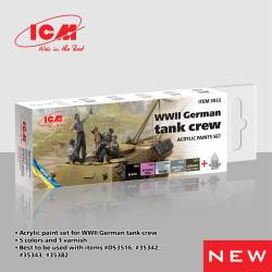 ICM WWII German Tank Crew Acrylic Paint Set