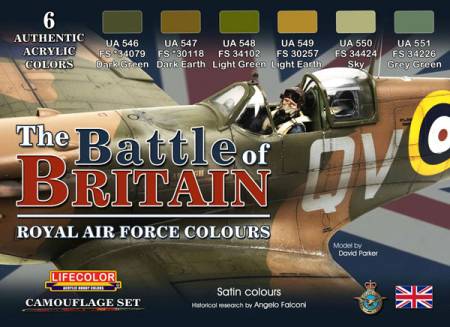 The Battle of Britain Royal Air Force Colors Acrylic Paint Set