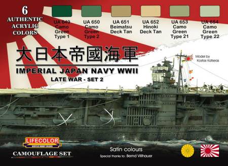 WWII Imperial Japan Navy Acrylic Paint Set #2