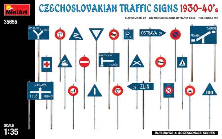 Czechoslovakian Traffic Signs 1930-40s