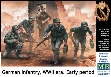 German Infantry on the Move Under Fire WWII Era Early (5)