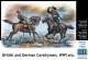 WWI British & German Fighting Cavalrymen (2 Figures w/Horses)