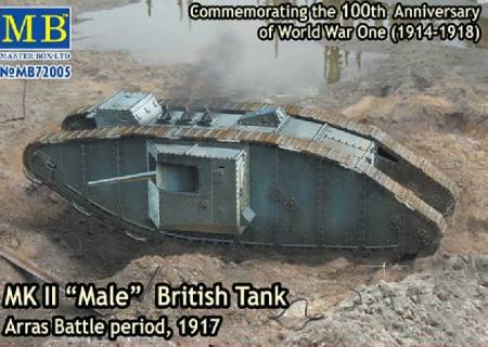 WWI British Male Mk II Tank Arras Battle 1917