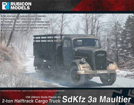 WWII German SdKfz 3a Maultier 2 ton Half-Track Cargo Truck