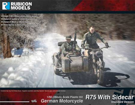 WWII German Motorcycle R75 with Sidecar (ETO)