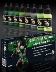 Scale Color- Colors Of Nature Green Paint Set