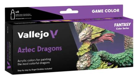 Game Color Fantasy Aztec Dragons Paint Set