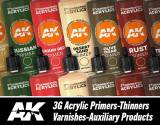 AK Interactive 3G Acrylic Primers-Thinners-Varnishes-Auxiliary Products