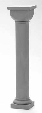 Small Norman Columns with Smooth Shafts