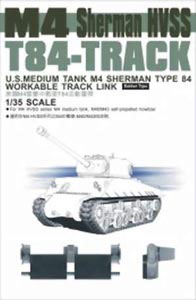 M4 Sherman HVSS T84 Workable Track Links, US Medium Tank Type 84