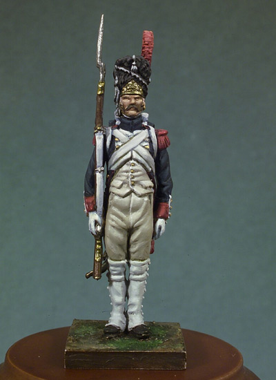 3 Guard Grenadier Privates at Attention 1810