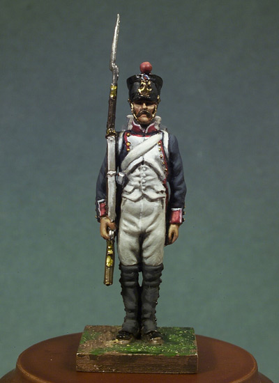 3 Line Infantry Privates at Attention 1810