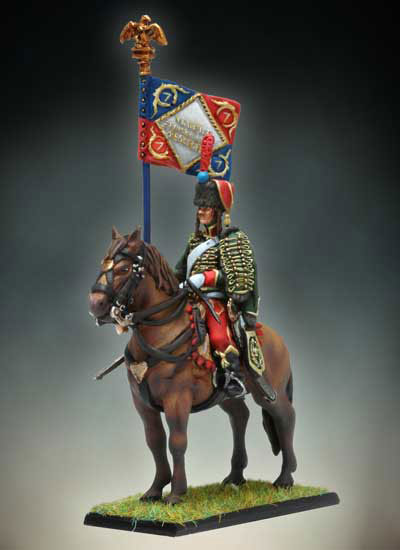 Hussar Standard Bearer on Horseback
