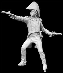 French Officer Firing 1815