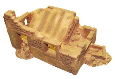 Destroyed Adobe Building