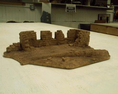 Destroyed Building with Road