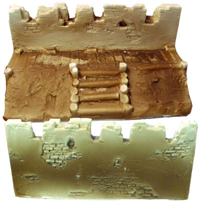Adobe Wall to Connect Barracks