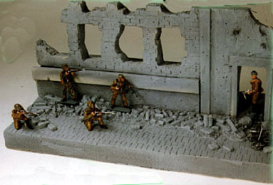 Ruined Building Facade/Machine Gun Nest