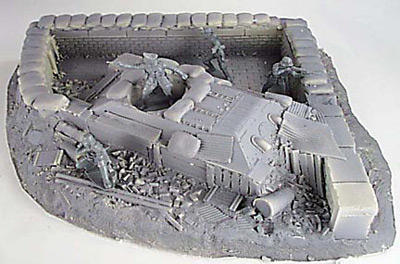Defensive Position with Knocked Out T-34 Tank