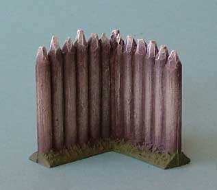 Stockade/Pallisade Wall Long Defense Corner Section