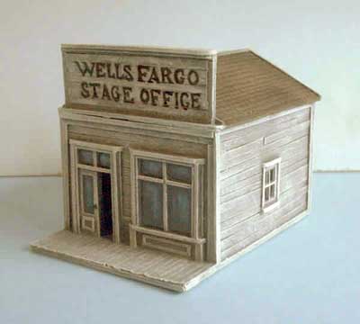 Wells Fargo Stage Office with Detachable Roof