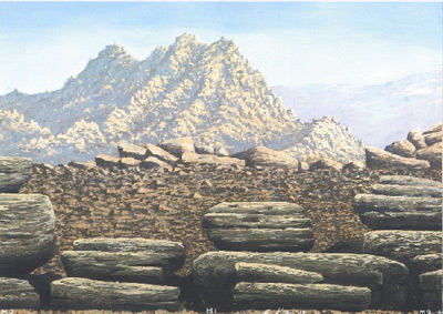 Arid Mountain Backdrop Poster