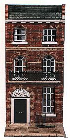 Georgian Brick Townhouse Facade