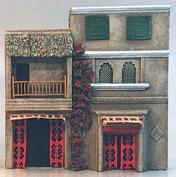 2 Story Asian Building with Louvre Windows