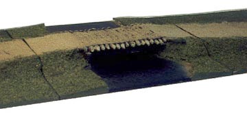 River Section with Log Bridge