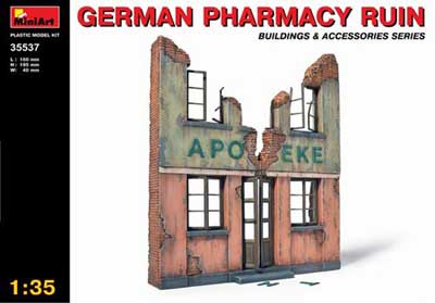 German Ruined Pharmacy Building