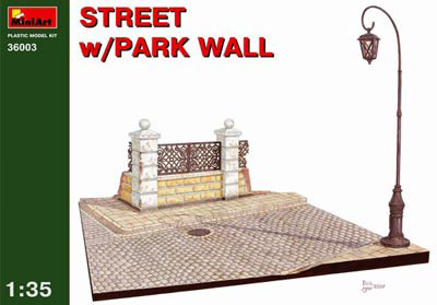 Street with Park Wall Diorama Base