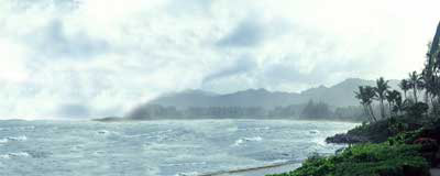 Pacific Coastline Background Scene