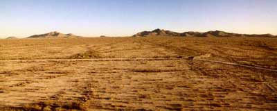 Desert Landscape with Convoy Background Scene