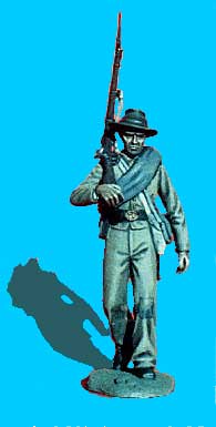 Confederate Walking, Rifle on Shoulder